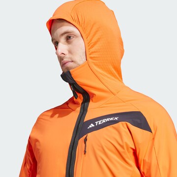 Veste en polaire fonctionnelle 'Techrock' ADIDAS TERREX en orange