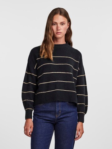 PIECES Sweater 'BEVERLY' in Black: front