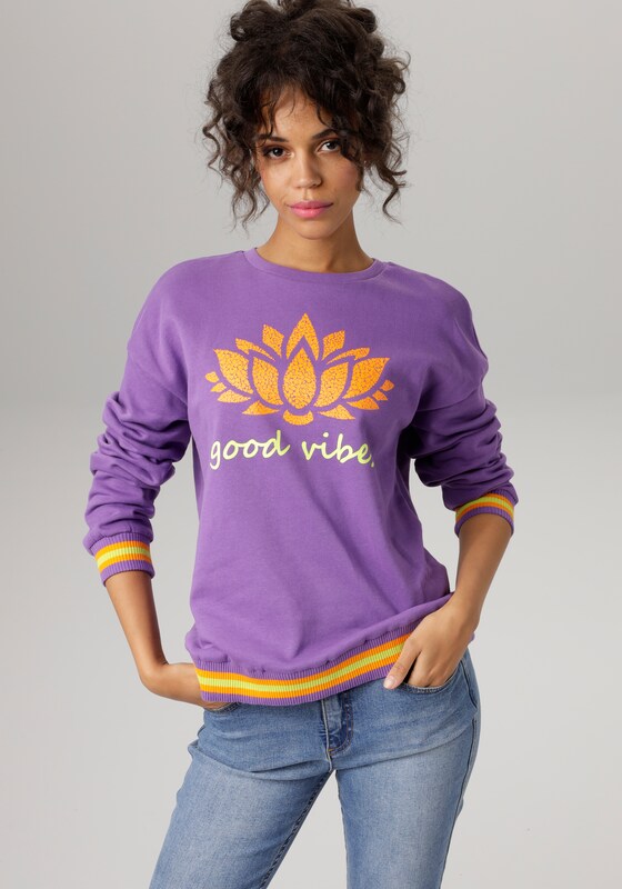 Aniston CASUAL Sweatshirt in Purple
