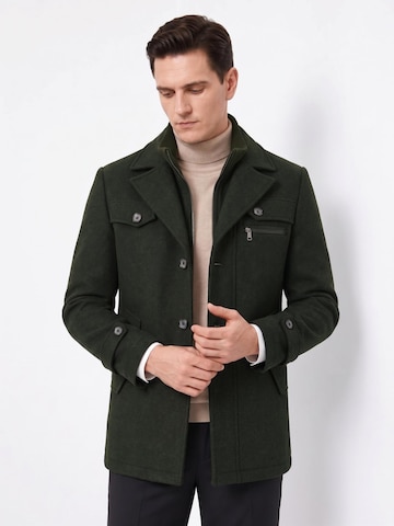 ALLTHEMEN Winterjas 'Mantelatem' in Groen