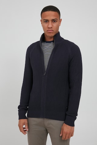 BLEND Knit Cardigan 'Thorson' in Blue: front