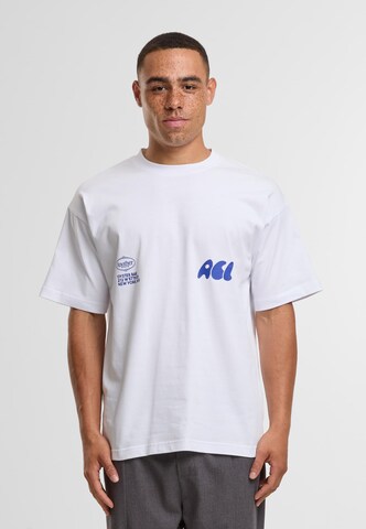 Another Cotton Lab Shirt 'Oyster and Champange' in Wit