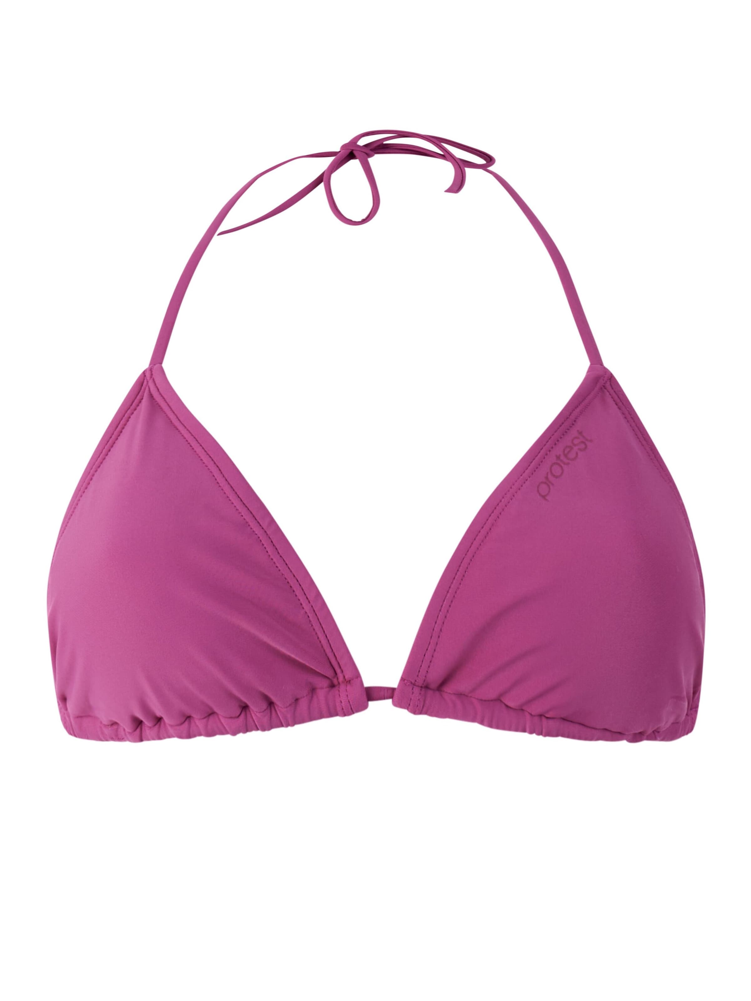 PROTEST Triangle Bikini top 'MIXAlus' in Pink: front