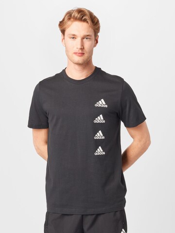 T-Shirt fonctionnel 'Essentials' ADIDAS PERFORMANCE en noir : devant