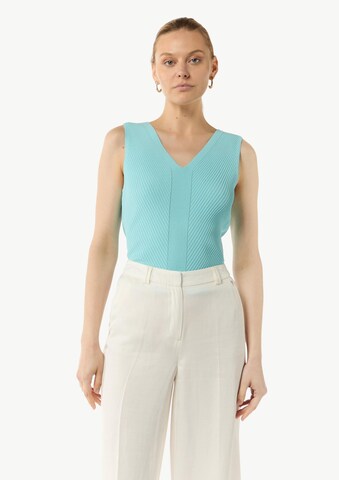 COMMA Stricktop in Grün: Vorderseite