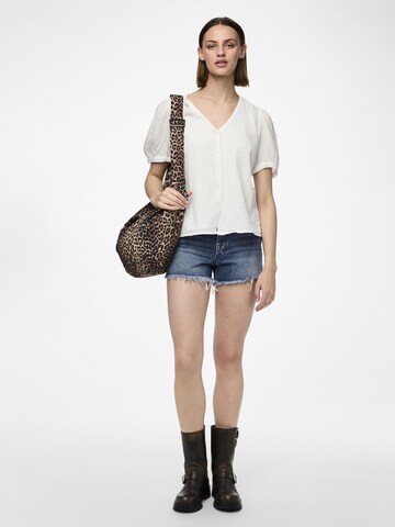 PIECES Bluse 'Mastina' in Weiß