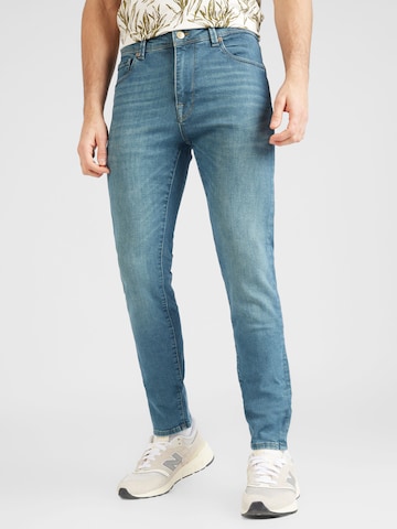 Slimfit Jeans 'LEON' de la SELECTED HOMME pe albastru: față