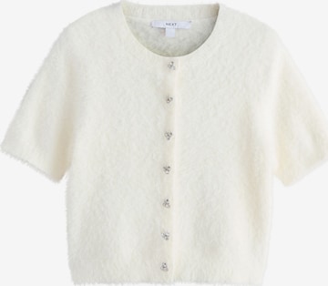 bēšs Next Adīta jaka: no priekšpuses