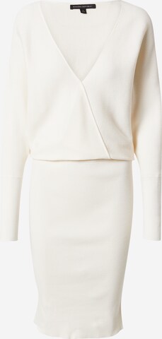 Banana Republic - Vestido de punto en blanco: frente