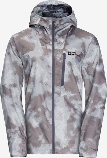 JACK WOLFSKIN Veste outdoor 'Prelight' en taupe / gris clair / gris foncé, Vue avec produit