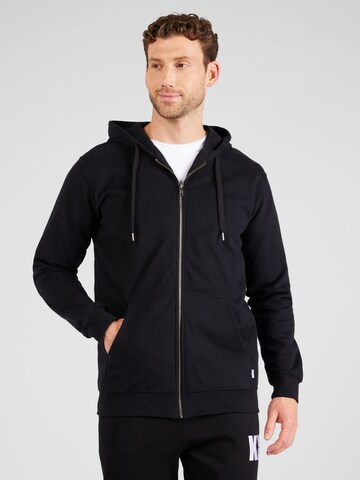 Cleptomanicx Sweatjacke 'Ligull' in Schwarz: predná strana