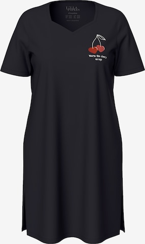 Ulla Popken Nightgown in Black: front
