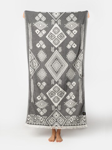 MARSIKOH Strandtuch 'Kilim' in Schwarz