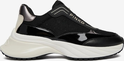 PINKO Zapatillas deportivas bajas 'Ariel 19 - Sneaker Calf Leather/Patent/Monogram Net' en 38 en negro, Vista del producto