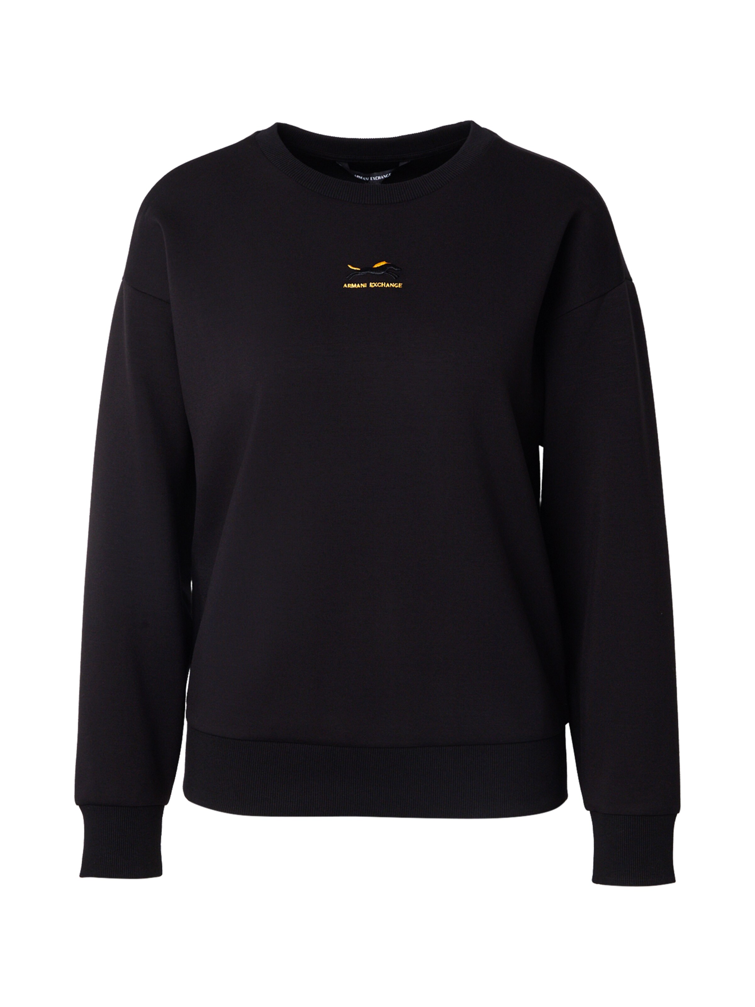 ARMANI EXCHANGE Mikina - Čierna: predná strana