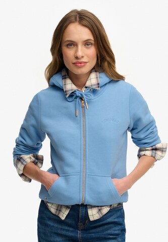 Superdry & Co Sweatjacke in Blau: Vorderseite
