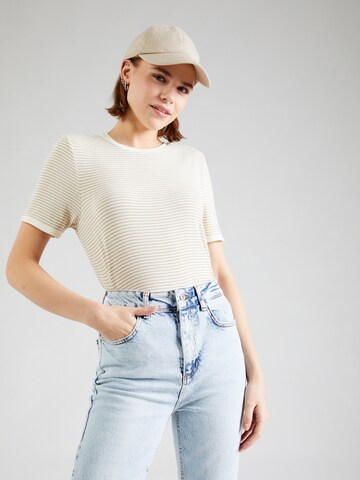 T-shirt 'TINE' ONLY en beige : devant