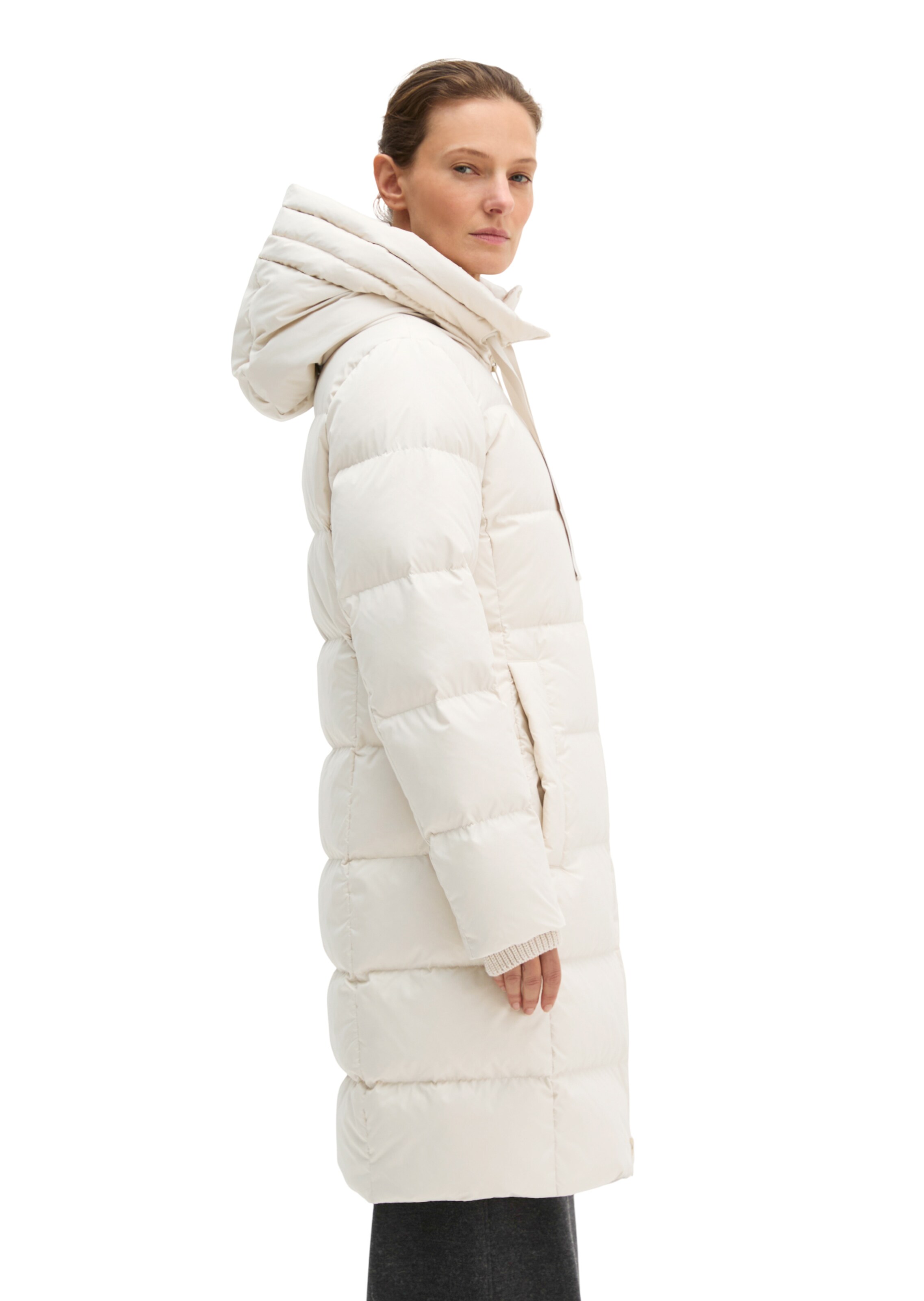 Manteau d’hiver Marc O'Polo en beige : sur le côté