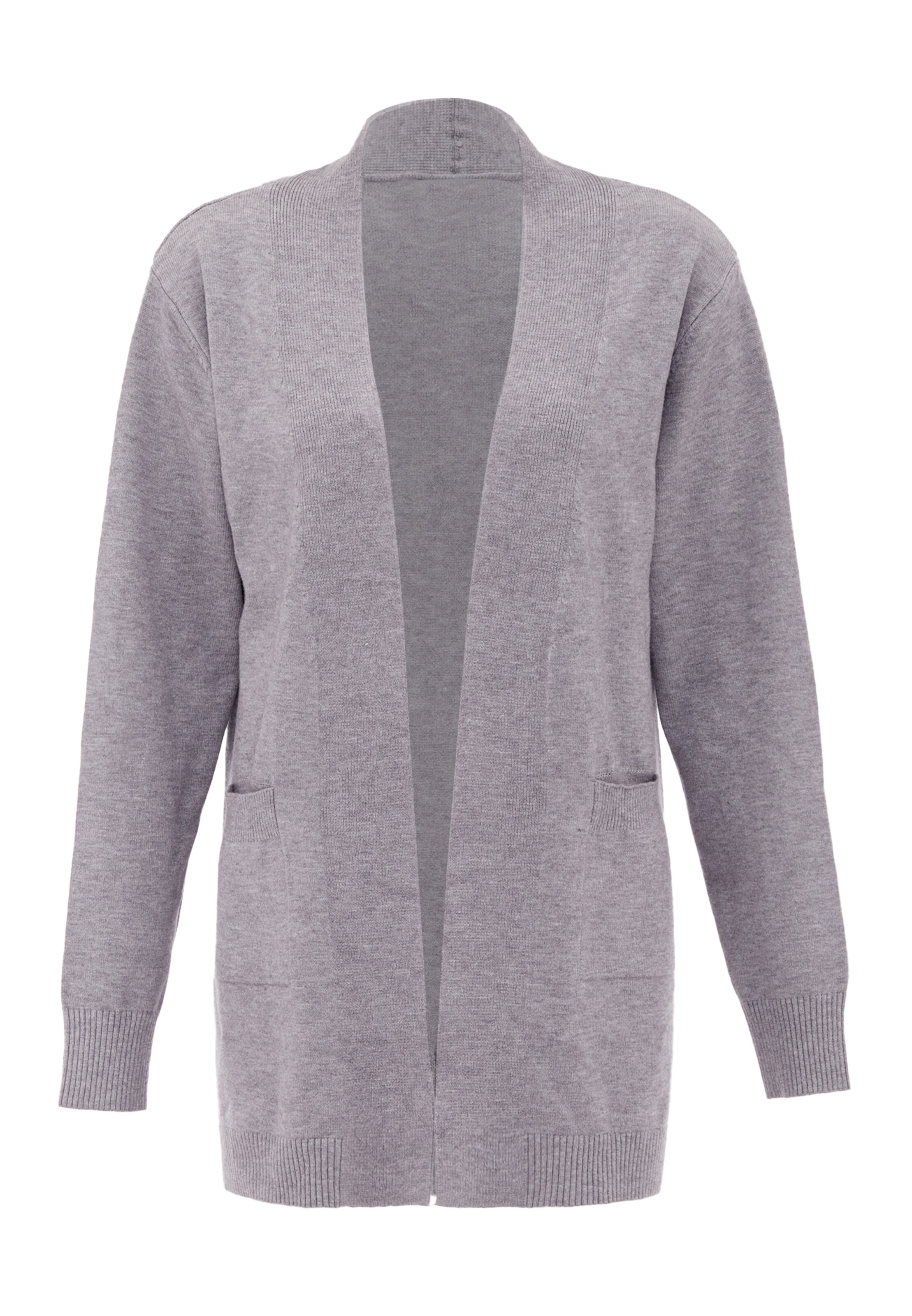 boline Strickjacke in Grau: Vorderseite