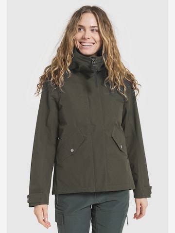 Veste outdoor 'Silja' Didriksons en vert : devant