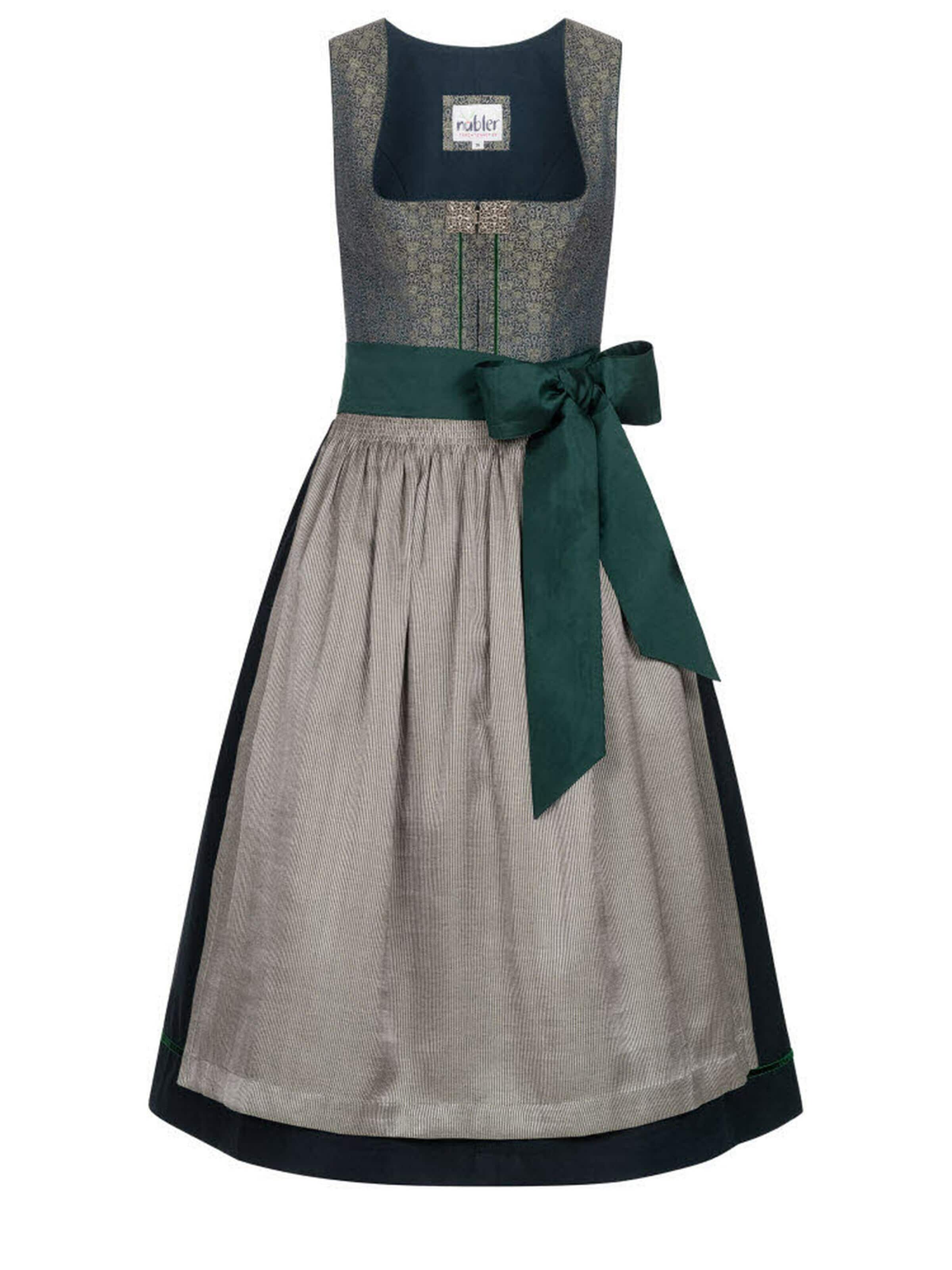 Trachtenhof Nübler Dirndl 'Dirndl midi Lea'‌‌‌‌‌‌ in Grün: Vorderseite