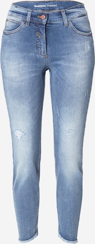 GERRY WEBER Slimfit Jeans 'Best4me' in Blauw: voorkant