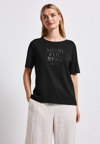 STREET ONE - Camiseta en negro: frente