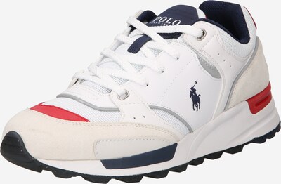 Polo Ralph Lauren Zemie brīvā laika apavi 'TRACKSTR 200-SNEAKERS-LOW TOP', krāsa - tumši zils / sarkans / balts, Preces skats