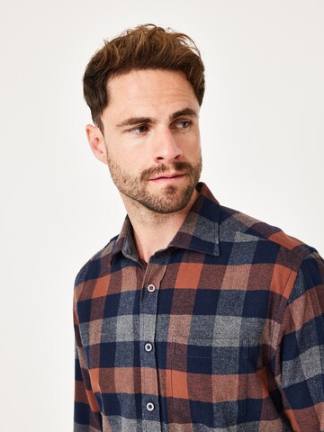 PADDOCKS Regular Fit Hemd in Braun