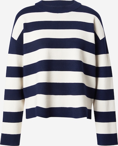 Megztinis 'VMSilje' iš VERO MODA, spalva – kremo / tamsiai mėlyna, Prekių apžvalga