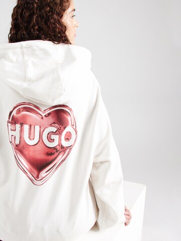 HUGO Sweatshirt 'Dejandra' in White