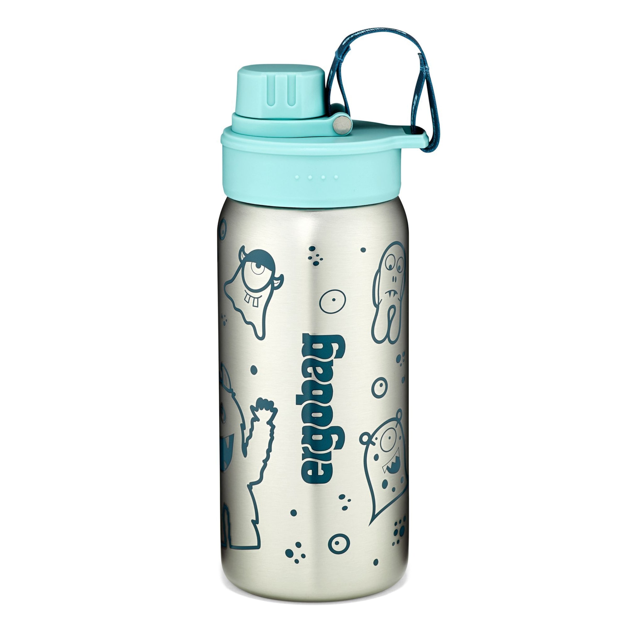 ergobag Drinking bottle in Silver: front