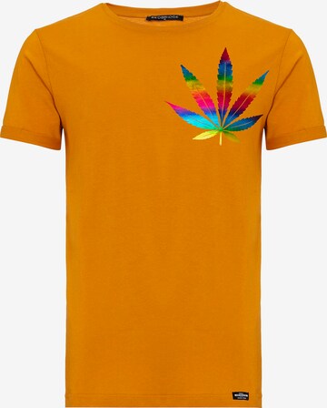 Redbridge Shirt 'legalize it' in Yellow: front