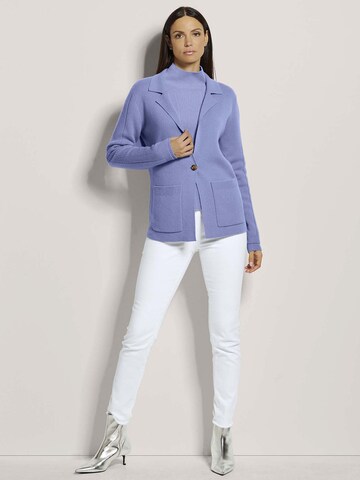 MADELEINE Gebreid vest in Blauw