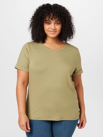ONLY Carmakoma Shirt in Green: front