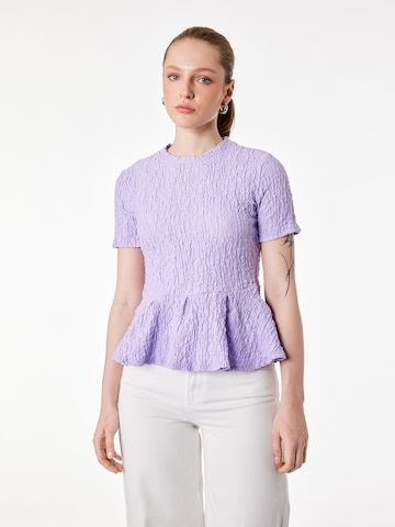 Koton Shirt in Lila: voorkant