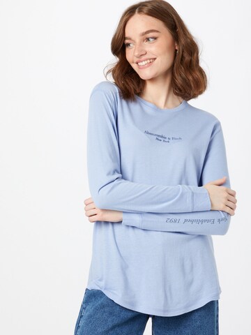 Abercrombie & Fitch Shirt in Blauw: voorkant