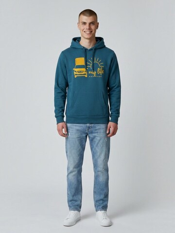 salzhaut Sweatshirt 'My Life' in Blau