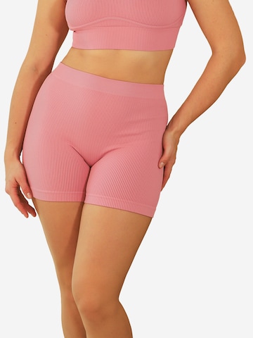 SugarShape Skinny Παντελόνι 'Freeda' σε ροζ: μπροστά