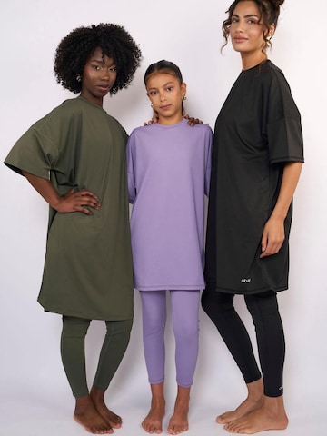 Chay T-shirt Baddräktsklänning 'Chay Sea Active Burkini Swimset sport Olive Green' i grön