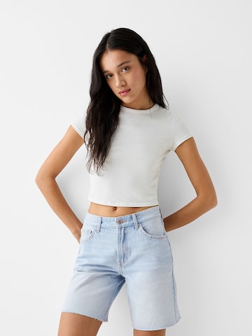 Bershka Regular Jeans in Blauw