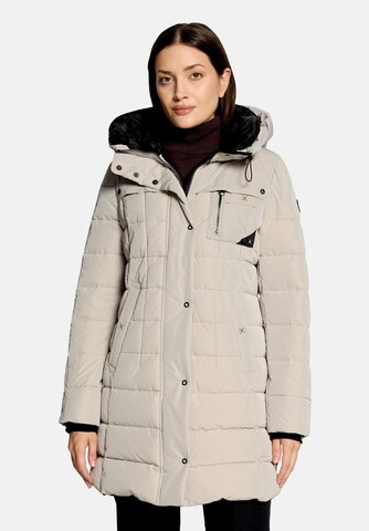 Veste d’hiver Amber & June en beige : devant