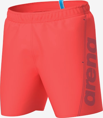 ARENA Swimming Trunks in Orange: front