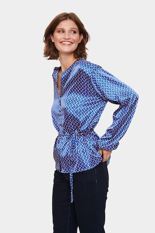 SAINT TROPEZ - Blusa 'Stella' en azul: frente