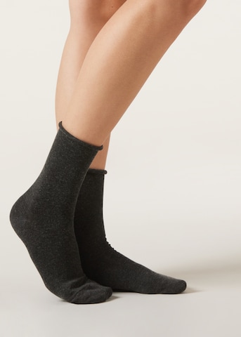 CALZEDONIA Socks in Black: front