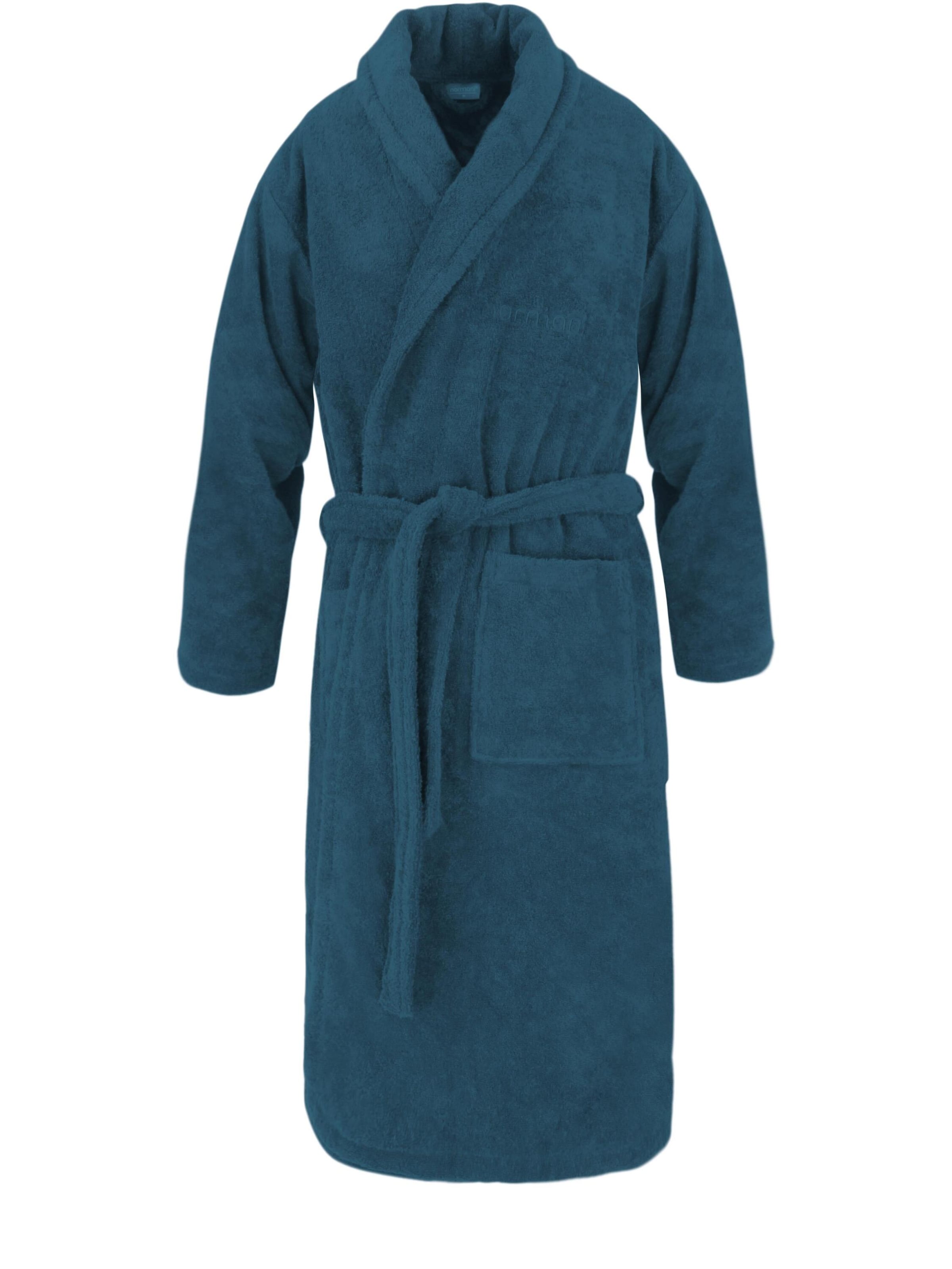 normani Bathrobe long in Blue: front