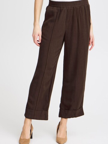 Loosefit Pantaloni con piega frontale 'Atel' di Fransa in marrone: frontale