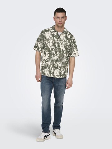Only & Sons Comfort Fit Skjorte i grå