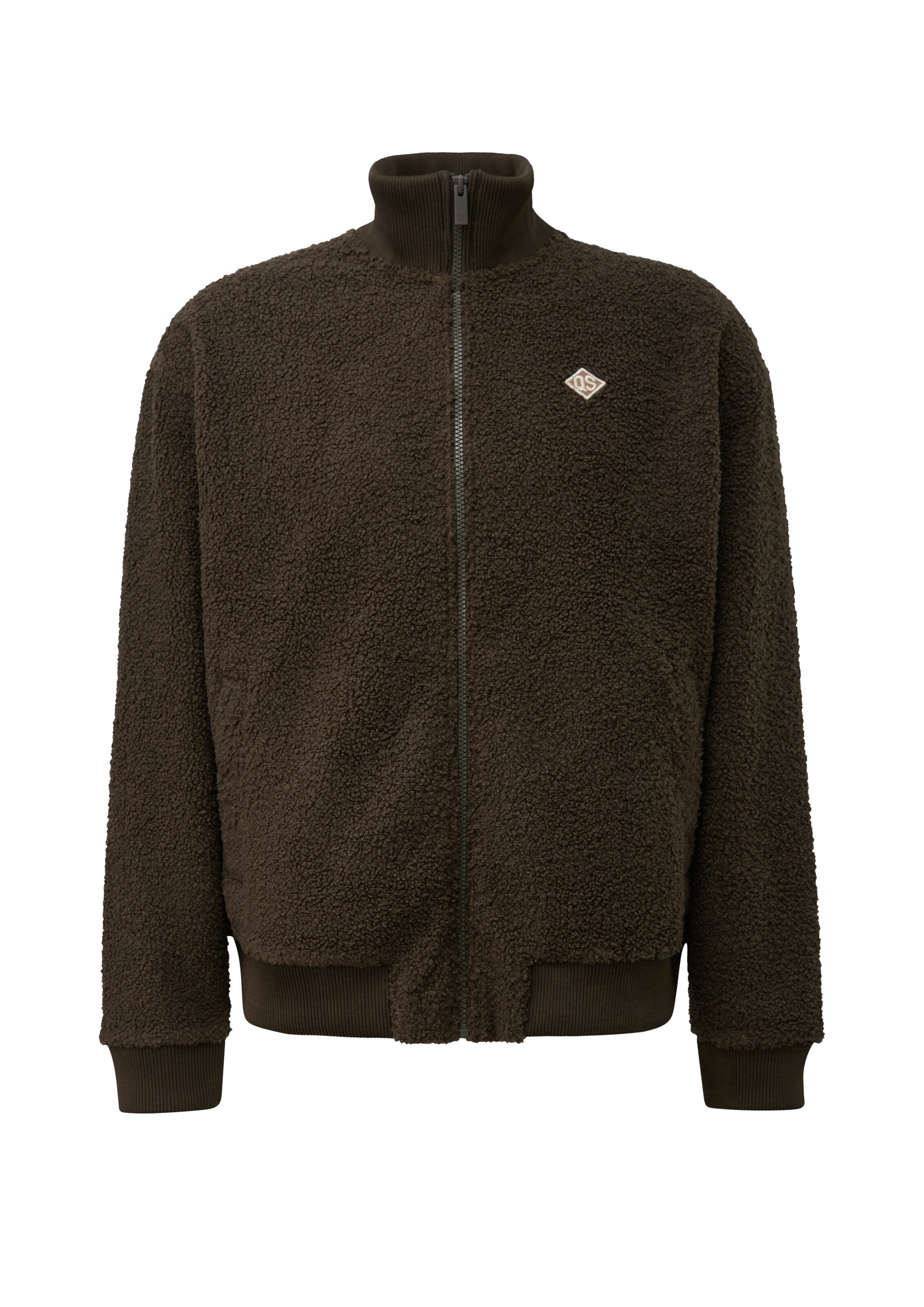 QS Jacke in L in dunkelbraun, Produktansicht