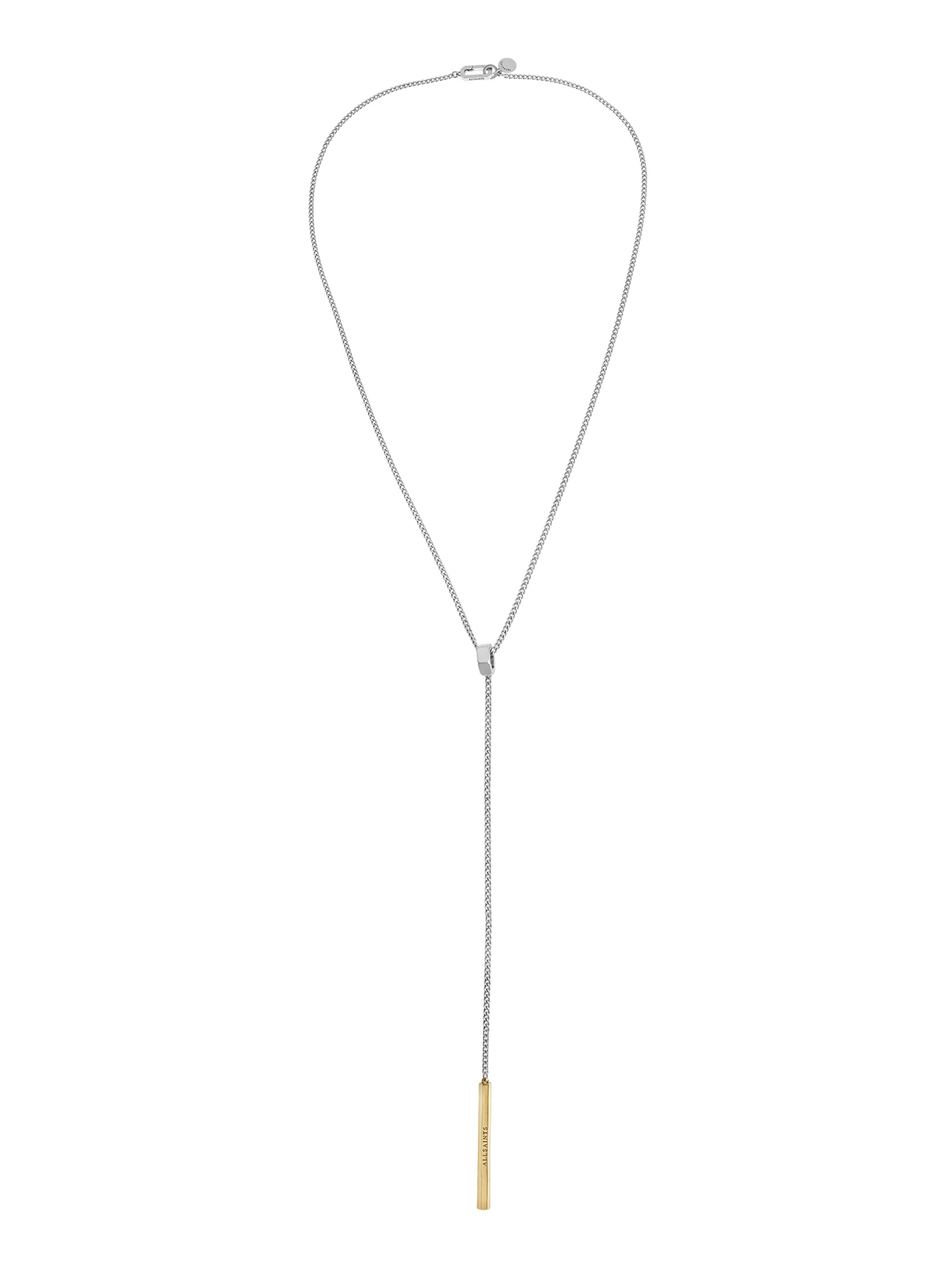 AllSaints - Cadena 'Maeve' en plata: frente
